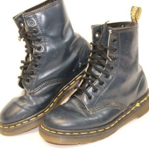 Dr Martens Blue Delaney Boots